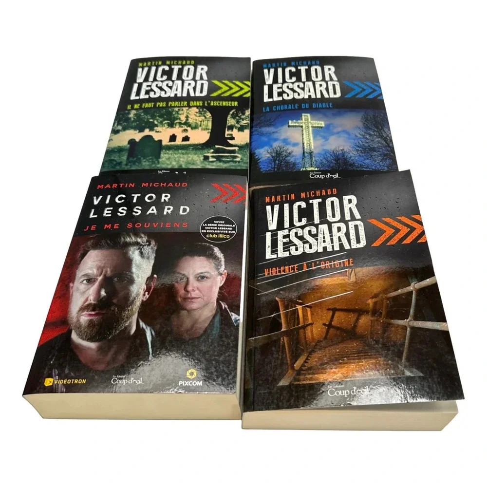 Victor Lessard Series ‎ Martin Michaud Lot 4 Book PB French Francais Montreal
